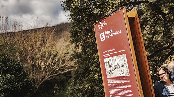 Nova senyalització per narrar la retirada i l’exili