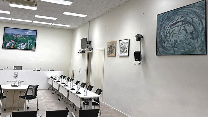 Renovació pictòrica al Saló de Plens