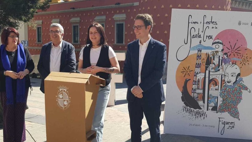 Presenten el cartell de la Santa Creu 2026, obra de l'artista Claudia Cobos Caballero