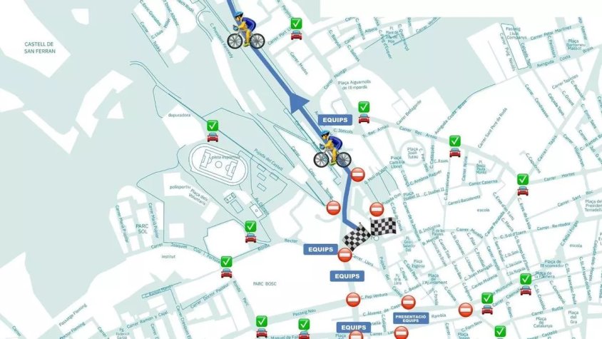 Figueres restringeix la mobilitat aquest dimarts per la sortida de la Volta a Catalunya