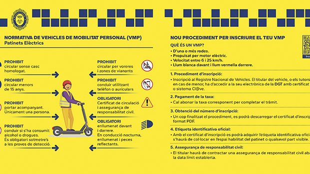 Campanya a Roses per conscienciar sobre els patinets elèctrics