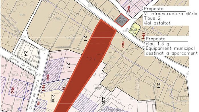 Darnius vol habilitar un nou pàrquing al carrer Major