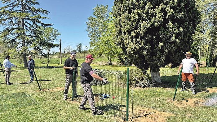 Reprenen l’obra de l’àrea per a gossos del Camp dels Pilans