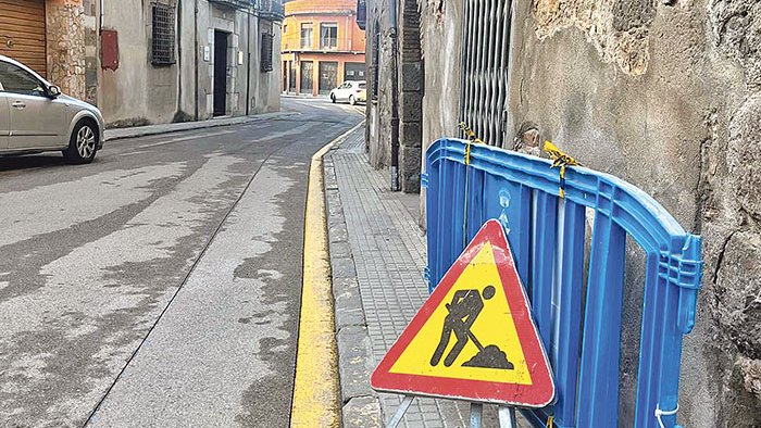 Obres al casc antic amb restriccions als vehicles fins al juny