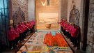 La catifa floral inspirada en Gaudí triomfa a Figueres